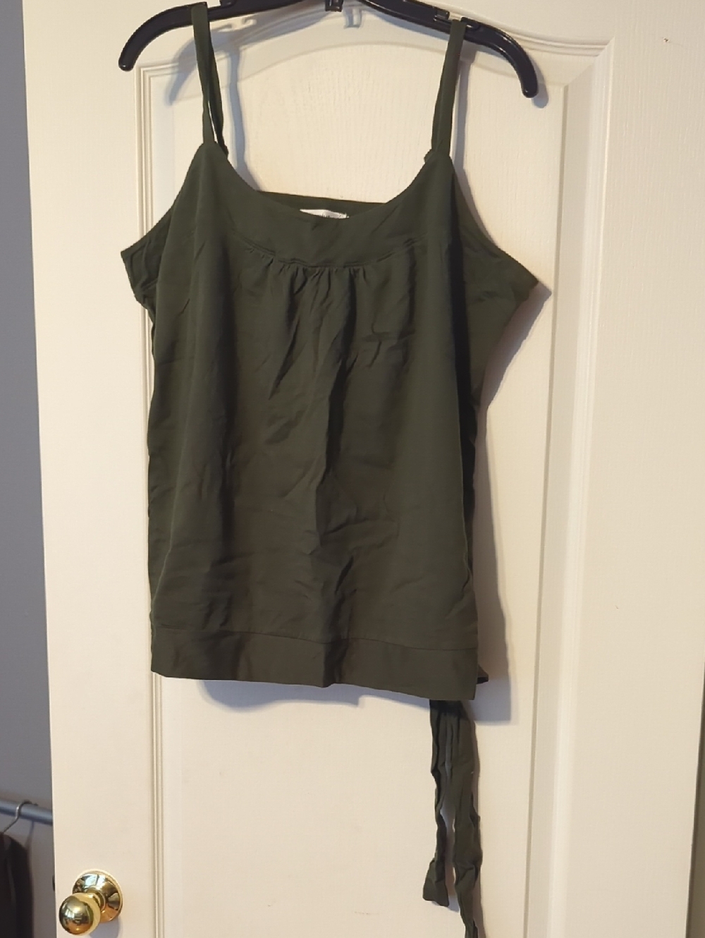 Revolution Olive Green Spaghetti Strap Tie-Back Camisole